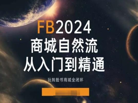 2024Faceboo商城自然流(从入门到精通)，玩转脸书商城全闭环-知库