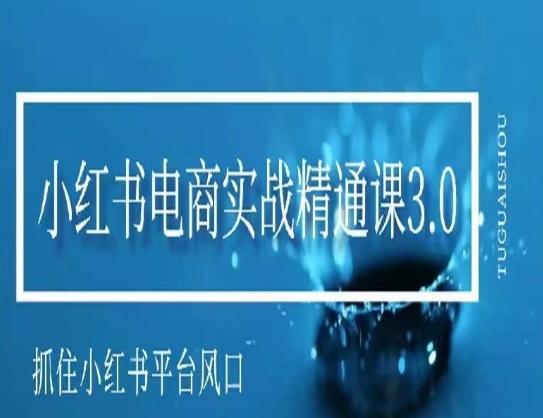 小红书电商实战精通课3.0，抓住小红书平台的风口，不错过有一个赚钱的机会-知库