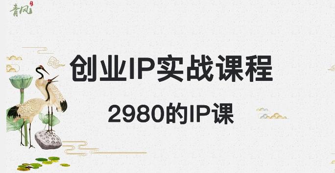 外边卖2980的创业IP课程，做私域月入5w+-知库