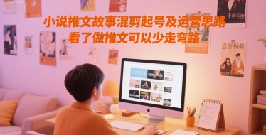 小说推文故事混剪起号及运营思路，看了做推文可以少走弯路-知库