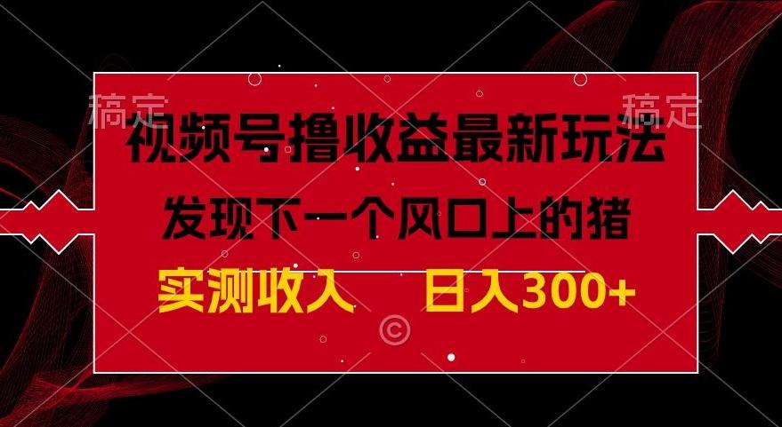 视频号分成计划最新玩法，单条作品几分钟制作完成,日入300+，过年前最后的冲刺-知库