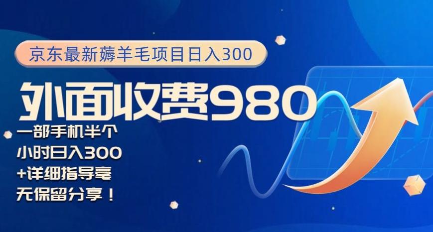 京东最新薅羊毛项目小白怎么做到日入300+一部手机半小时搞定-知库