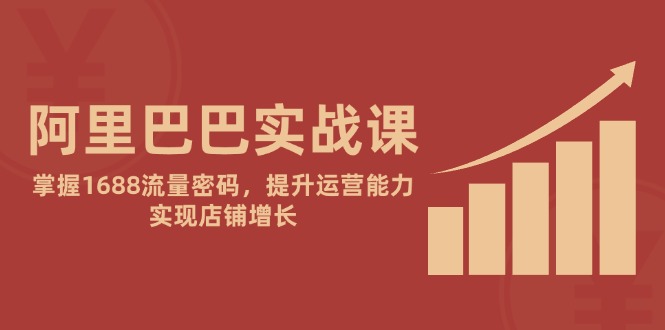 阿里巴巴实战课：掌握1688流量密码，提升运营能力，实现店铺增长-知库